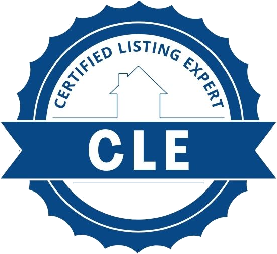 Certified Listing Expert (CLE) designation badge